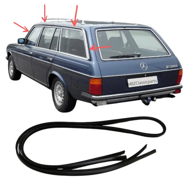 W123 station wagon T-model cover rain strip NEW - MBZCLASSICPARTS GmbH