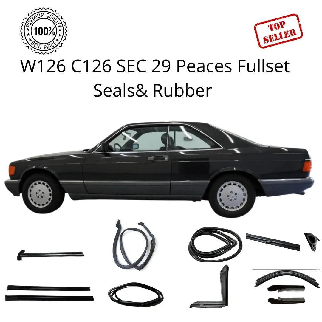 W126 C126 SEC Coupé 29 piece full set seals New 