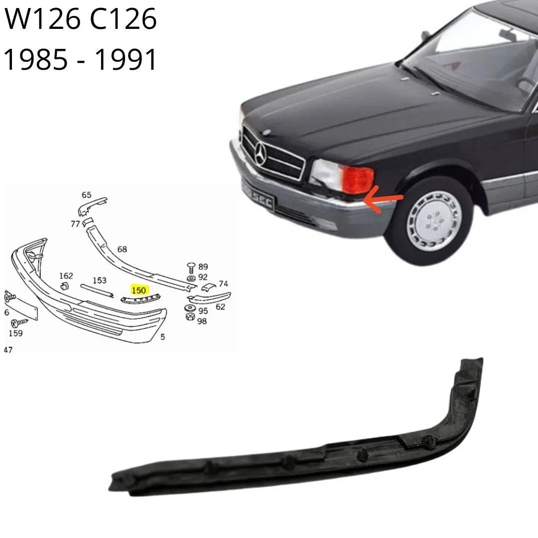 W126 SEL SE AMG Mercedes S Smoke LOOK BODY KIT Tail Class Euro 
