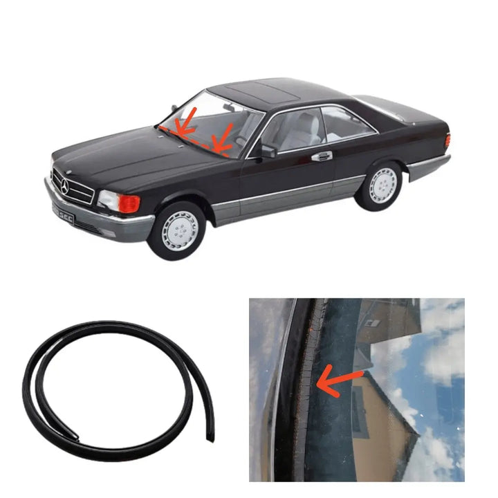 W126 S SE SEL SEC Seal between center piece windshield New W126 S SE SEL SEC Seal between center piece windshield New