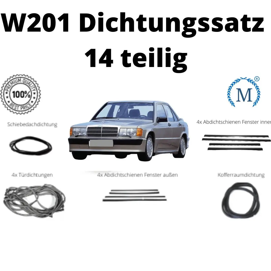 W201 190E 190D gasket set 14 pieces - MBZCLASSICPARTS GmbH